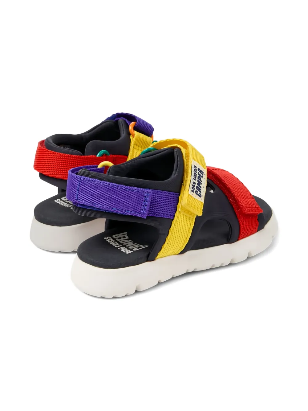 Camper Kids strap sandals Zwart