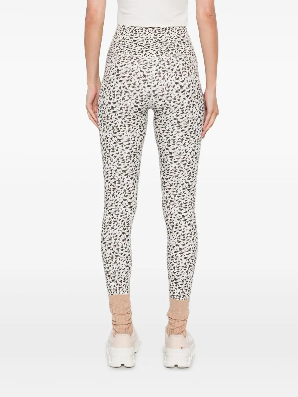 Varley Move legging met luipaardprint Wit