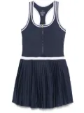 Varley Jane pleated racer-back mini dress - Blue