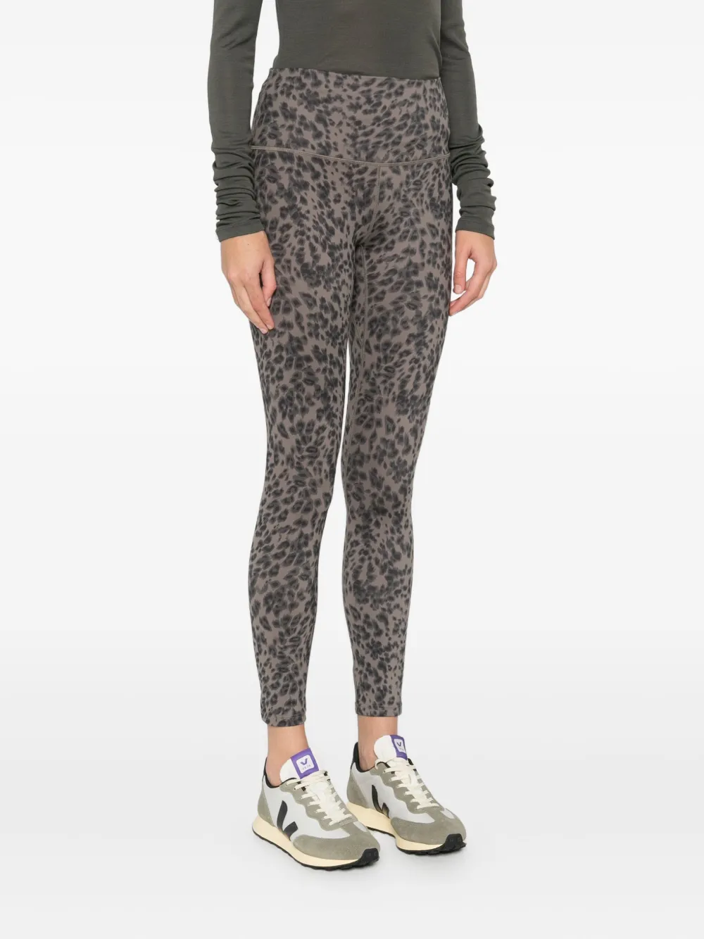 Varley Legging met dierenprint Bruin