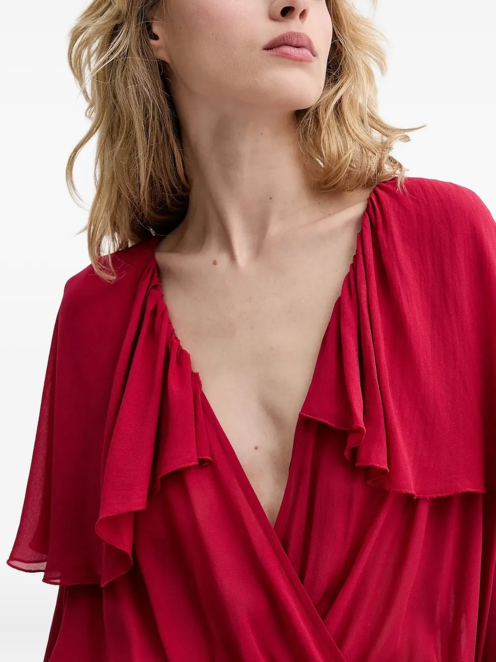 Aniye By Jurk met ruches Rood