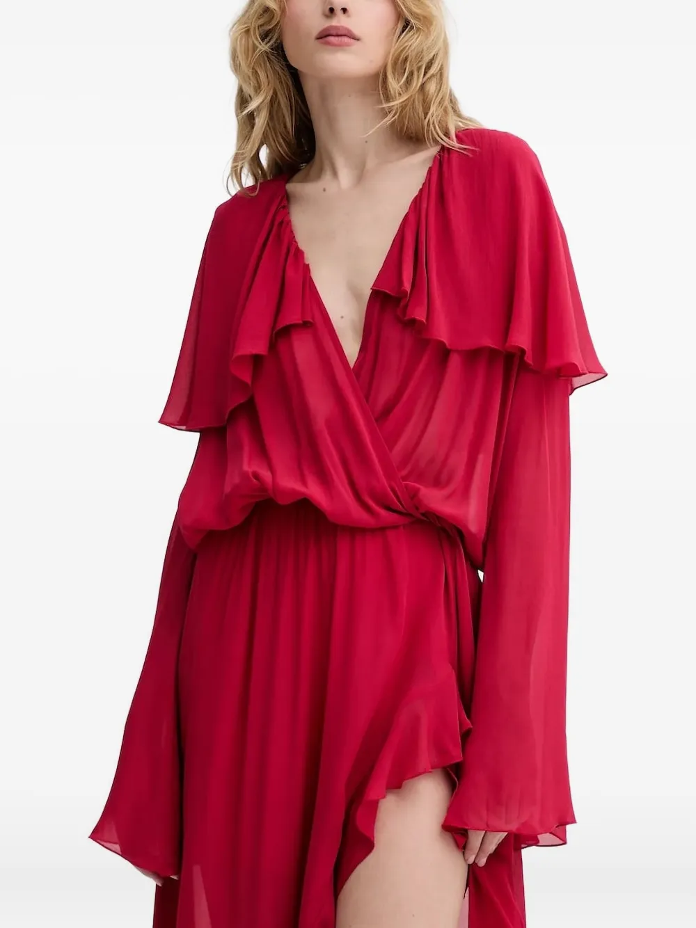 Aniye By Jurk met ruches Rood