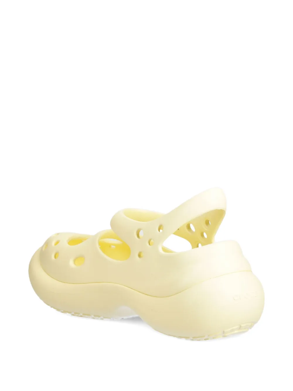 Crocs Perforated Mary Jane Sandals In Neutral