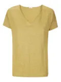 HIRA V-neck linen T-shirt - Green