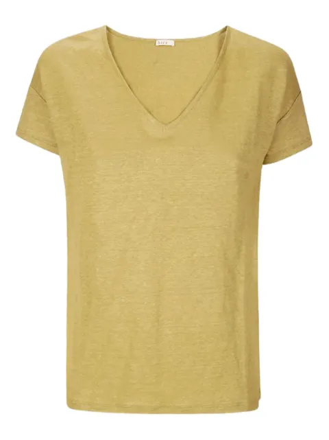 HIRA V-neck linen T-shirt