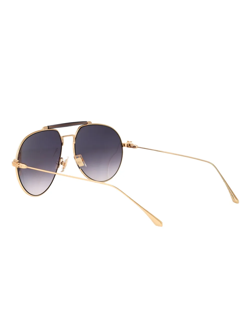 ETRO Zonnebril met piloten montuur Goud