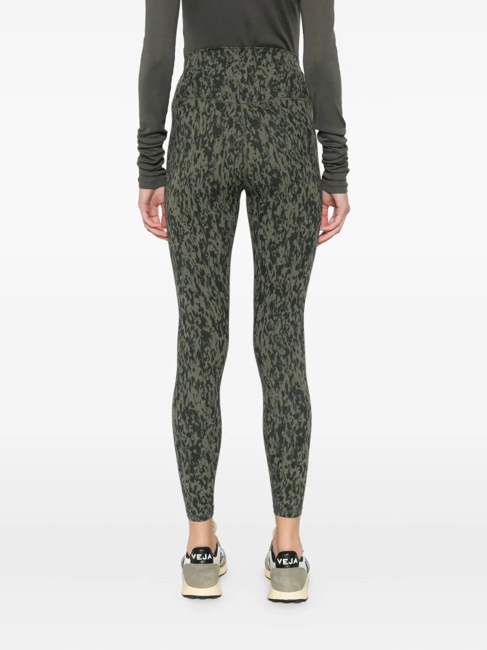 Varley Legging met abstract patroon Groen
