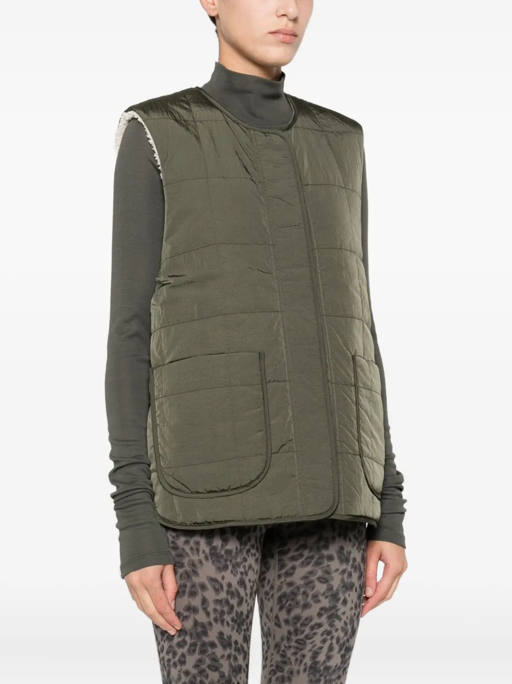 Varley Omkeerbare bodywarmer Groen
