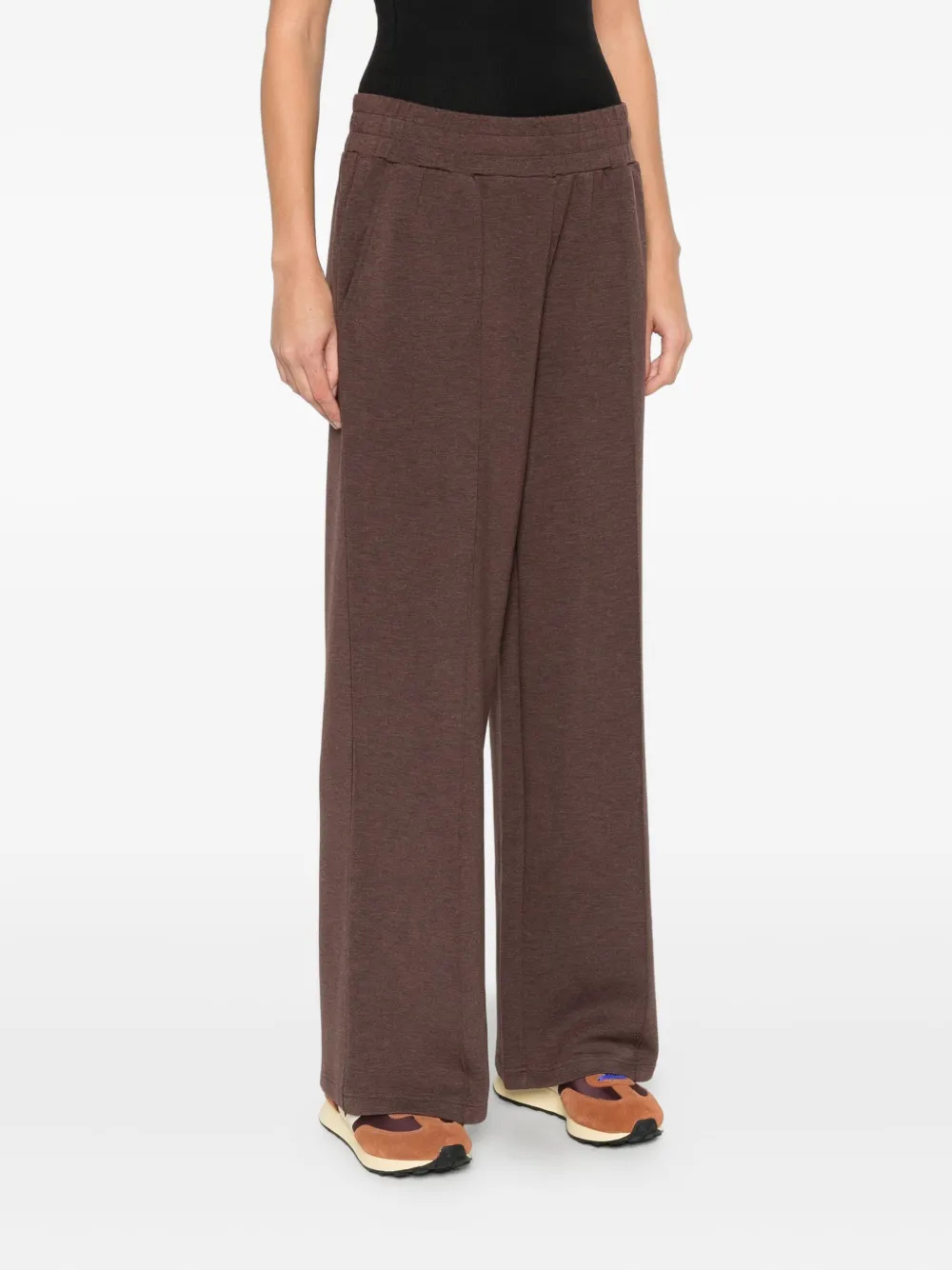 Varley Wide-leg Trousers In Brown