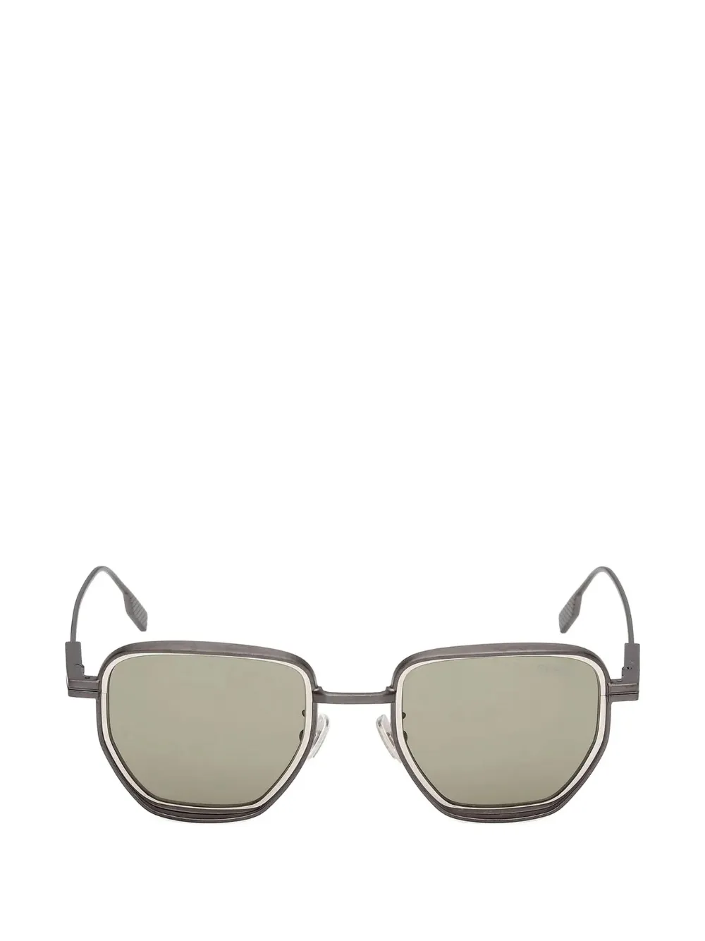 Zegna square-frame sunglasses - Argento