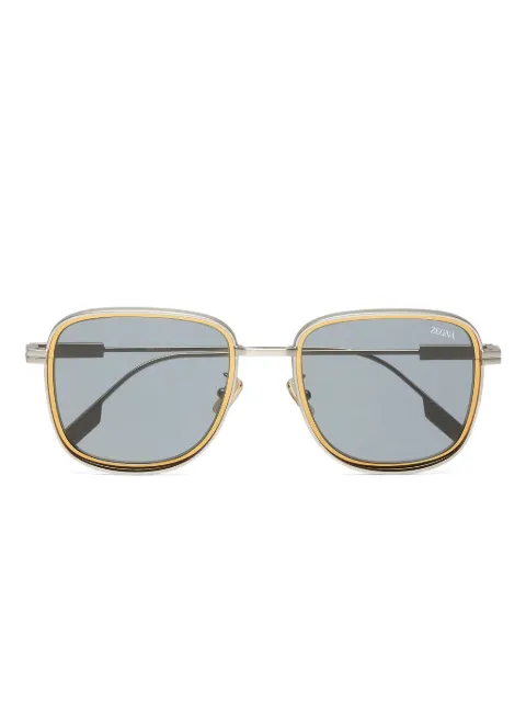 Zegna lentes de sol con armazón cuadrada