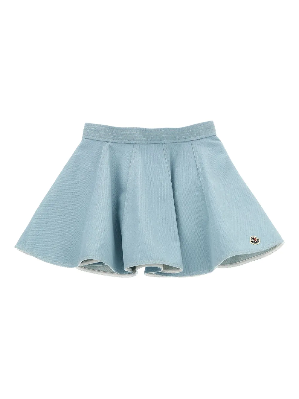Moncler Enfant cotton flounced skirt Blauw