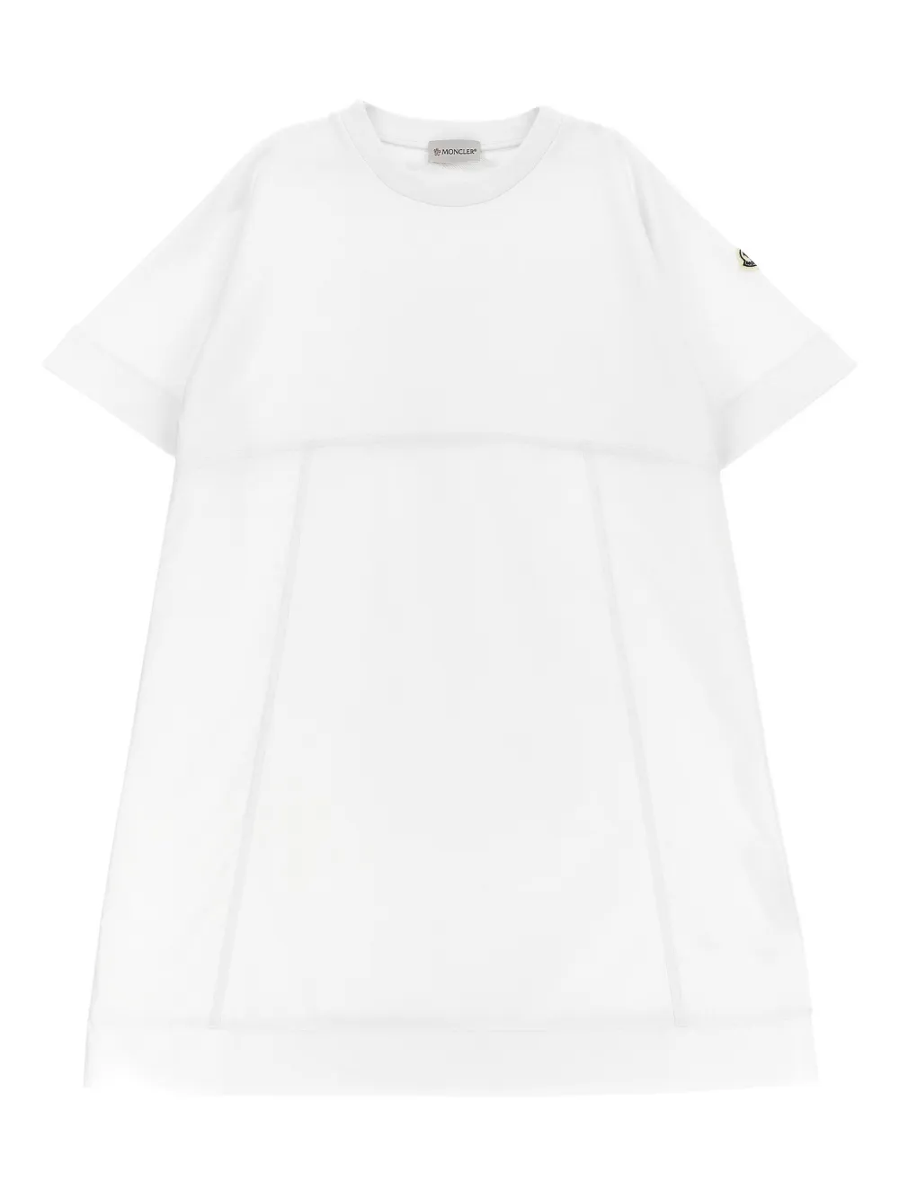 Moncler Enfant cotton dress Wit