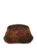 Flavio Castellani floral-pattern clutch bag - Brown