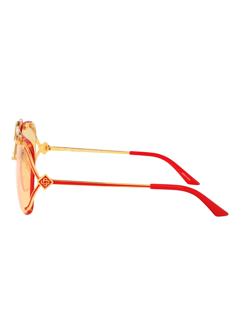 Casablanca Zonnebril met geometrisch montuur Rood