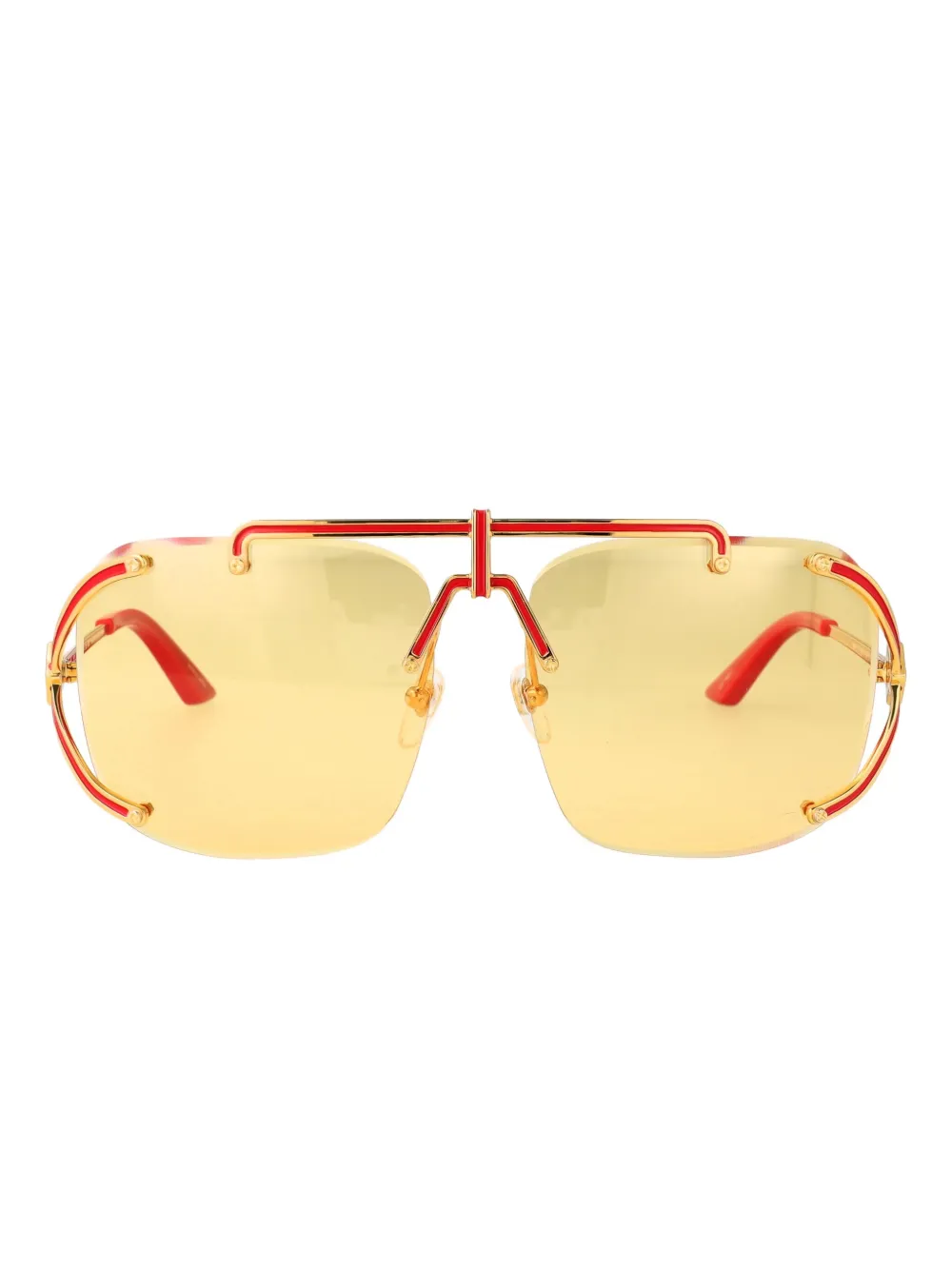 Casablanca geometric-frame sunglasses | Red | Image 1