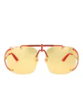 Casablanca geometric-frame sunglasses - Red