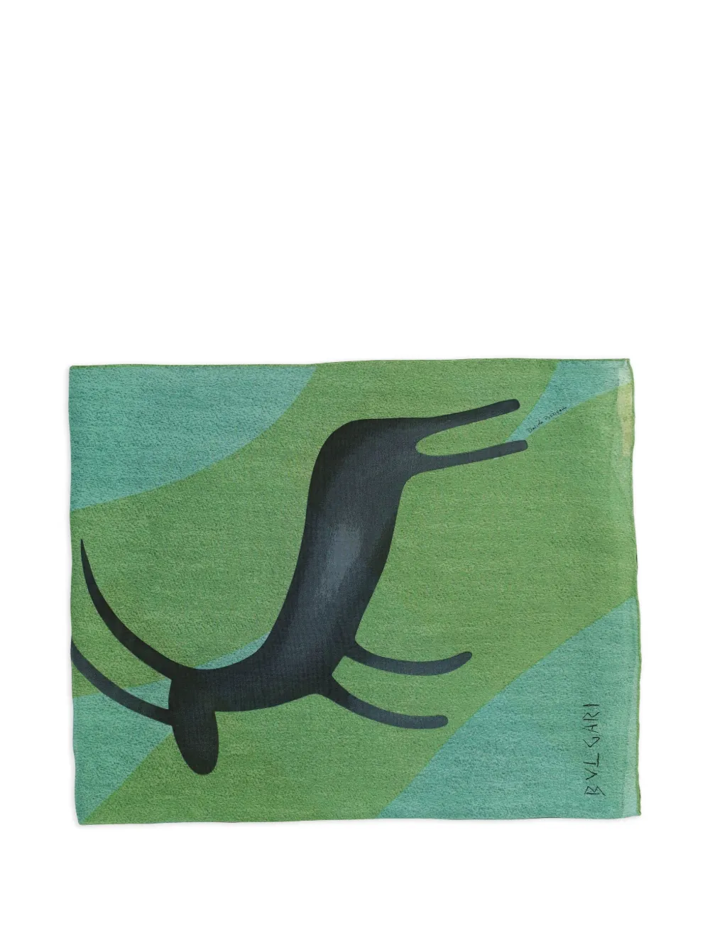 Pre-owned Bvlgari X Davide Pizzigoni 2023 Animal Print Silk Scarf