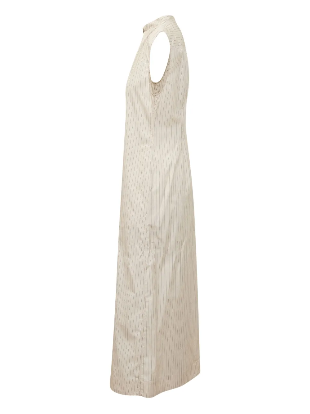 LouLou de Saison pinstripe sleeveless dress Beige