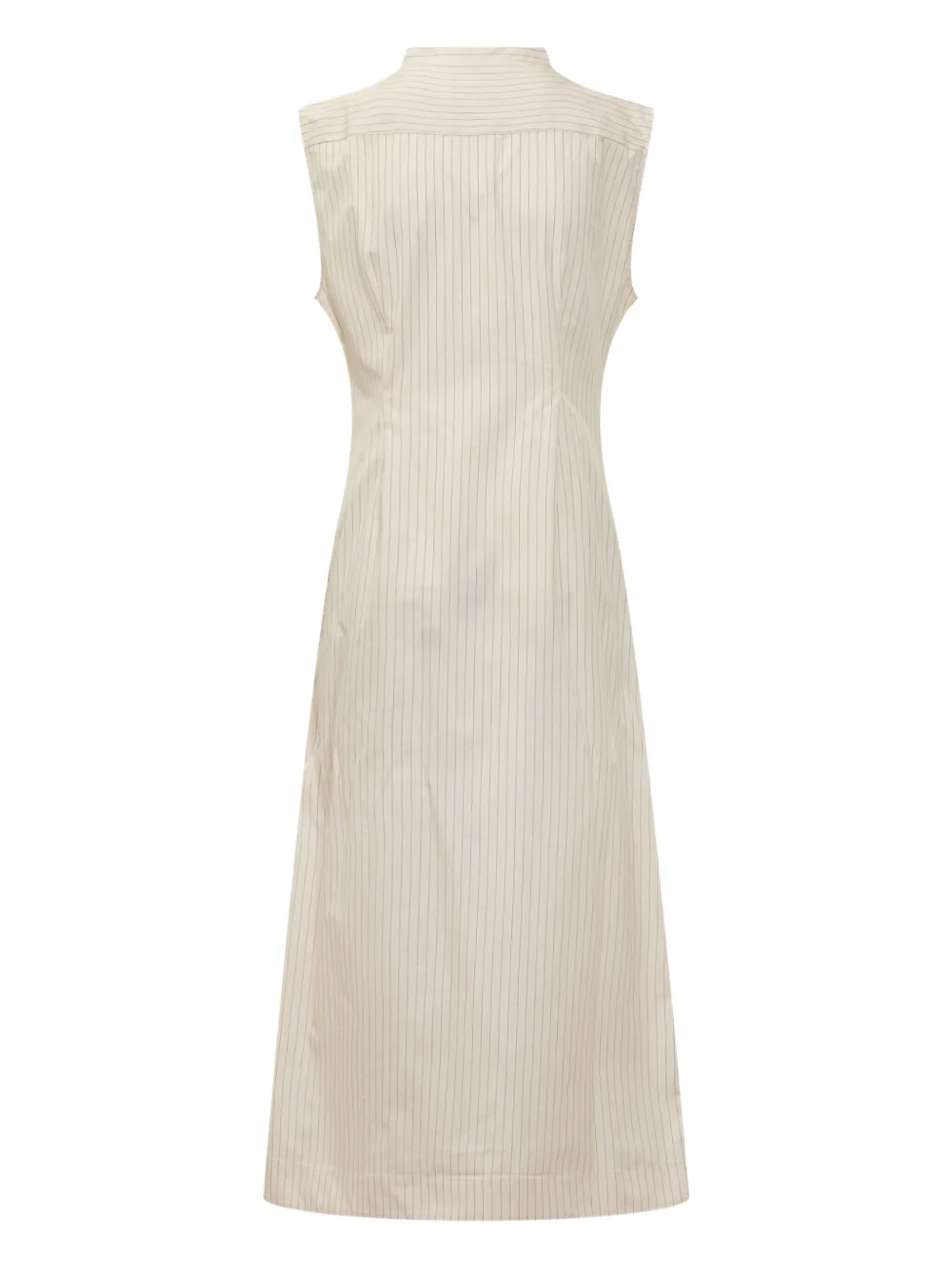 LouLou de Saison pinstripe sleeveless dress Beige