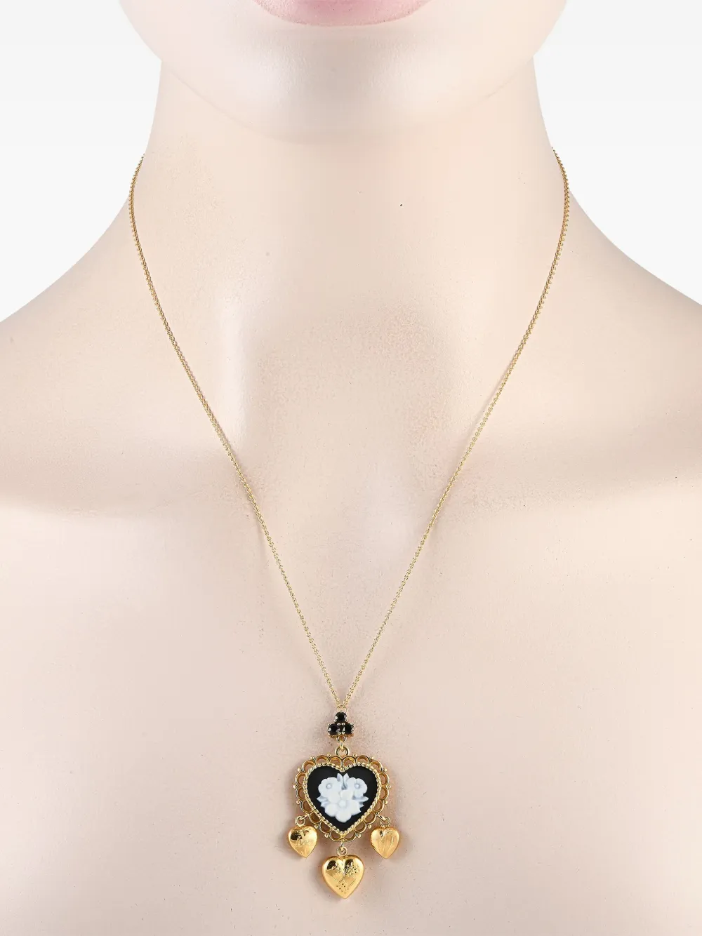 Dolce & Gabbana 18K yellow gold sapphire and black jade necklace | Image 2