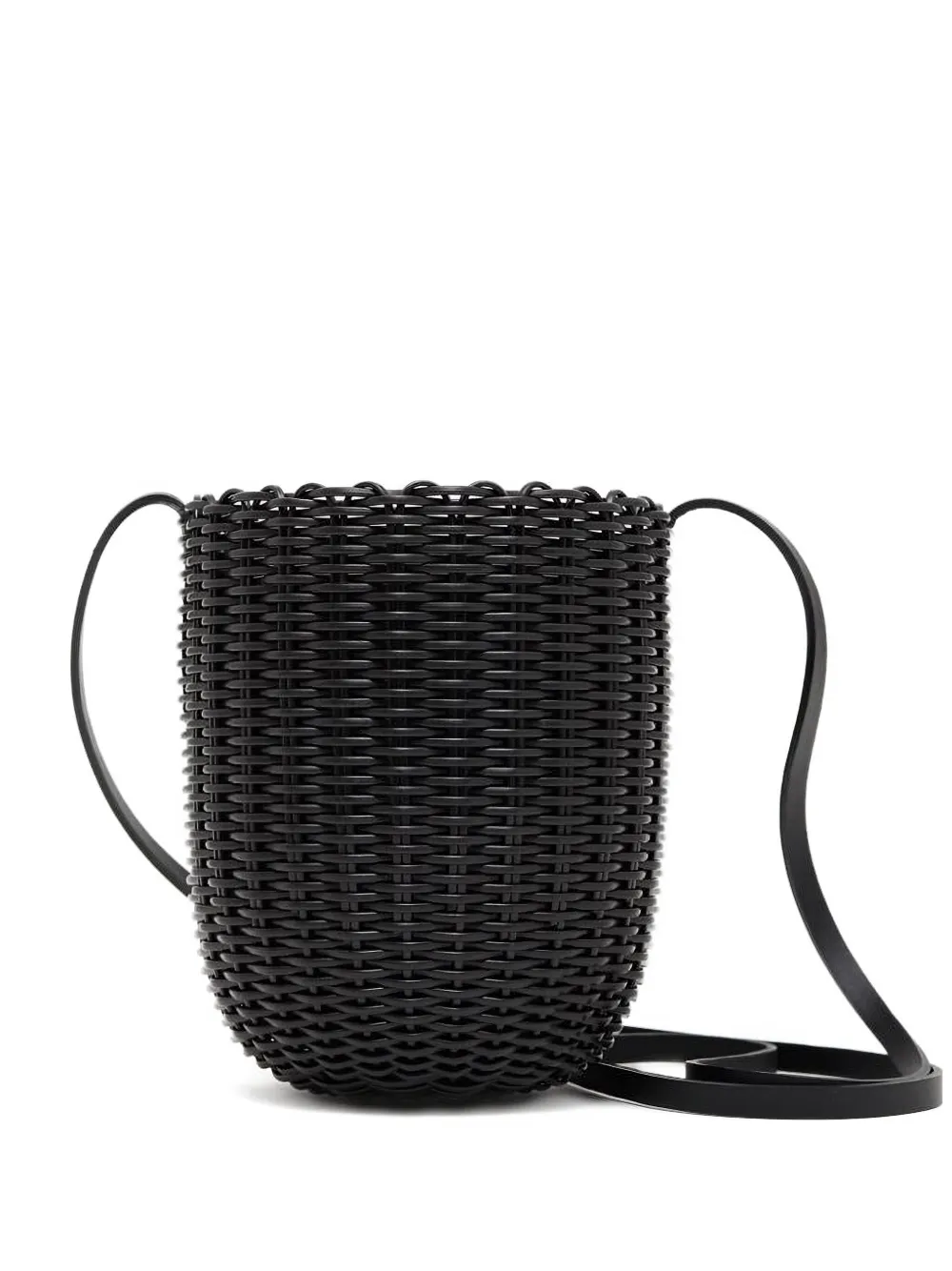 mini woven bucket bag