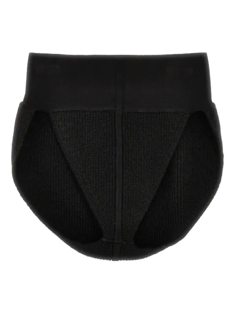 Rick Owens cashmere-blend high-waist ribbed panties