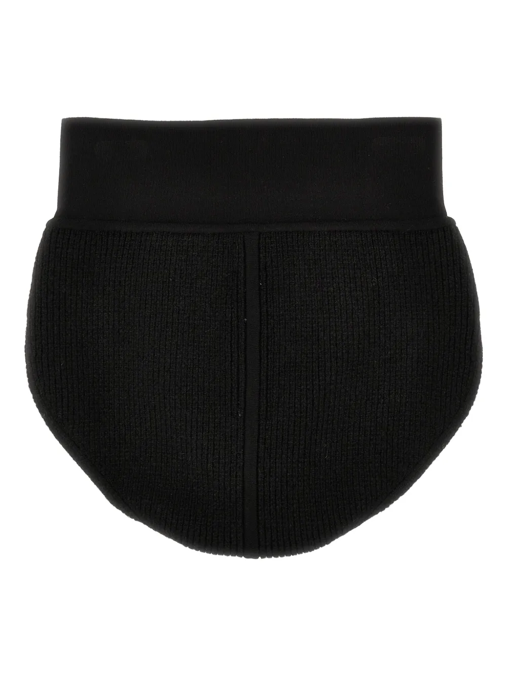 Rick Owens Cashmere-blend High-waist Ribbed Panties In Black