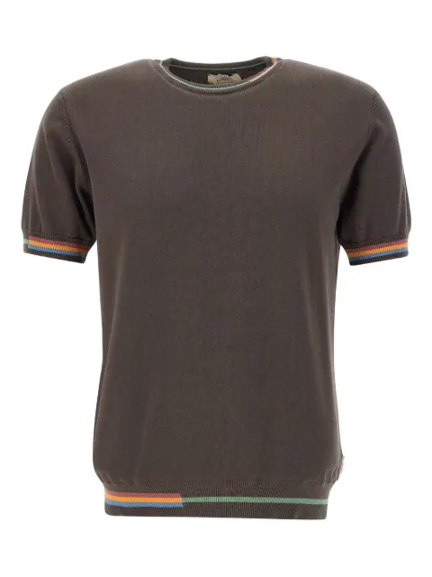 BOB Willis striped-trim T-shirt