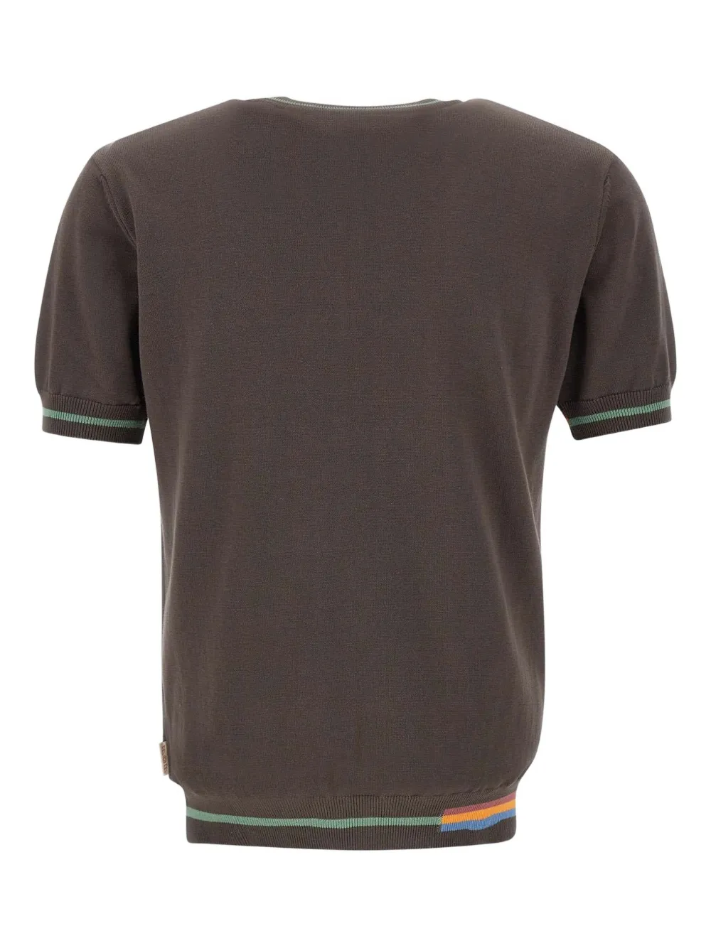 BOB Willis striped-trim T-shirt - Bruin