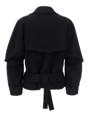 コート ISSEY MIYAKE Woman Coat Black IM56FA551 15 ISSEY MIYAKE: Coat woman - Black | Issey Miyake jacket