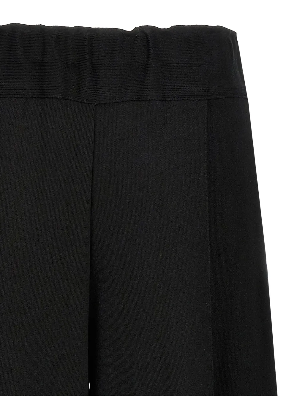 Issey Miyake pleated elastic-waistband trousers Zwart