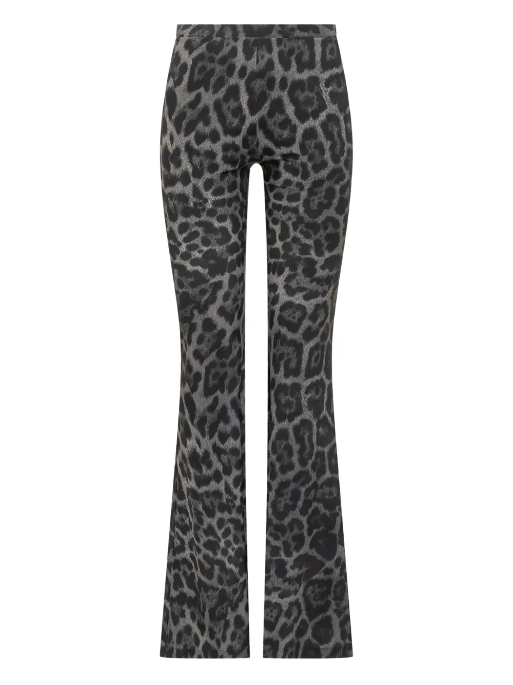 Stella McCartney leopard-print flared trousers | Black | Image 1