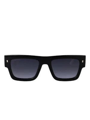 DSQUARED2 EYEWEAR スクエアフレーム サングラス | ブラック | FARFETCH JP