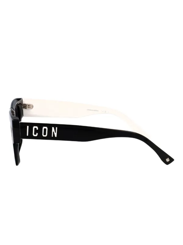 DSQUARED2 EYEWEAR スクエアフレーム サングラス | ブラック