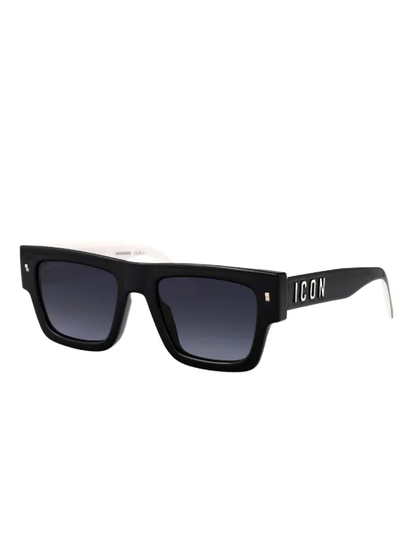 DSQUARED2 サングラス DSQUARED2 EYEWEAR スクエアフレーム サングラス | ブラック