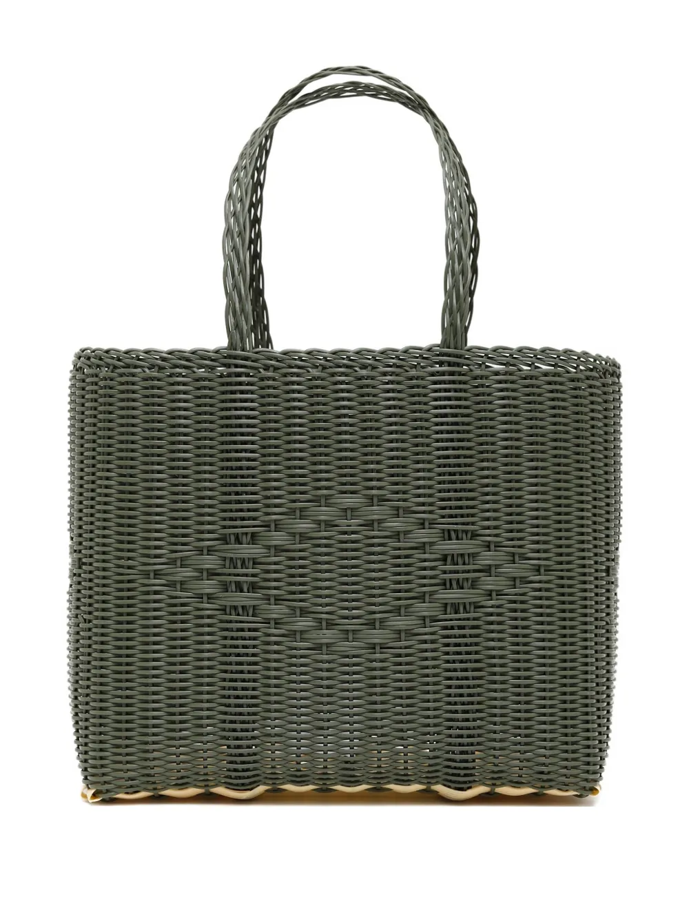 small woven tote bag