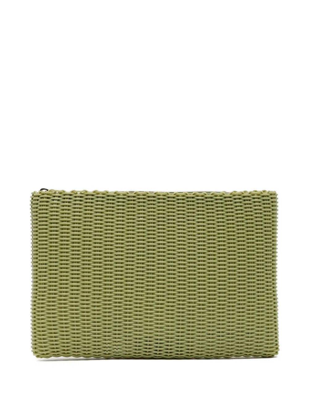 large woven textured clutch
