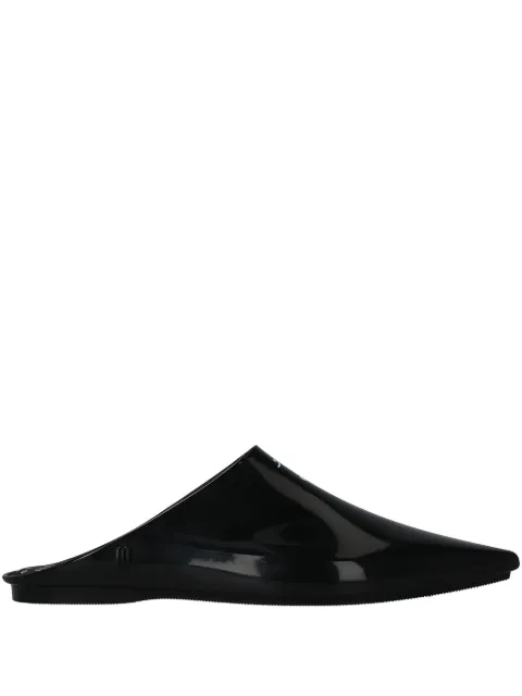 Melissa smile print point-toe mules