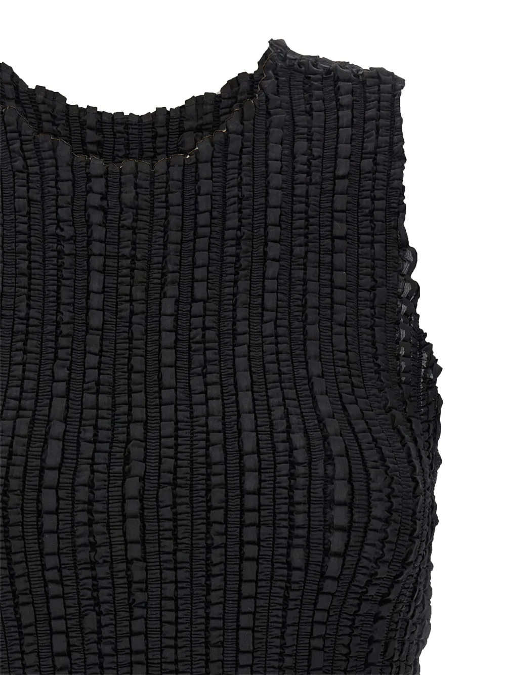 Issey Miyake Tanktop met ronde hals Zwart