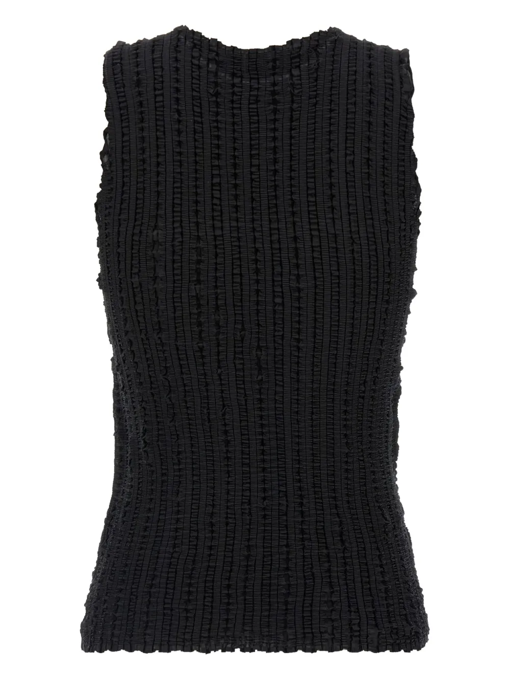 Issey Miyake Tanktop met ronde hals Zwart