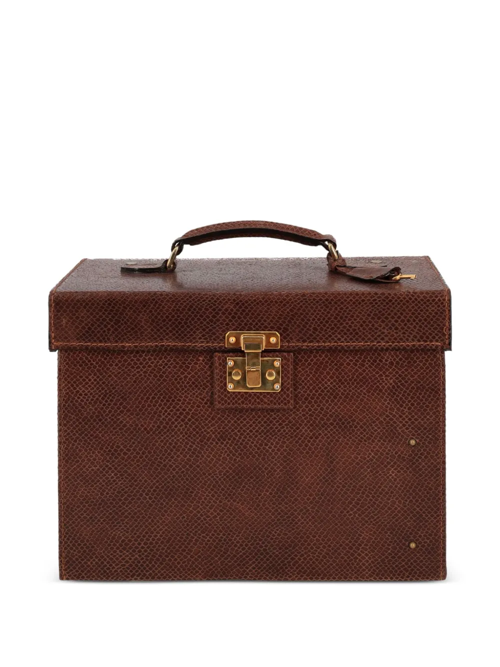 Armani Vintage 2023 pre-owned leather travel bag | Brown | Image 1