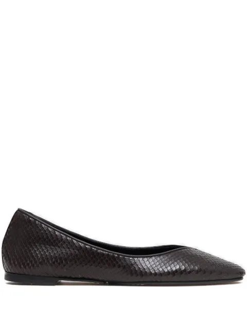 Jacquemus snakeskin leather ballet flats