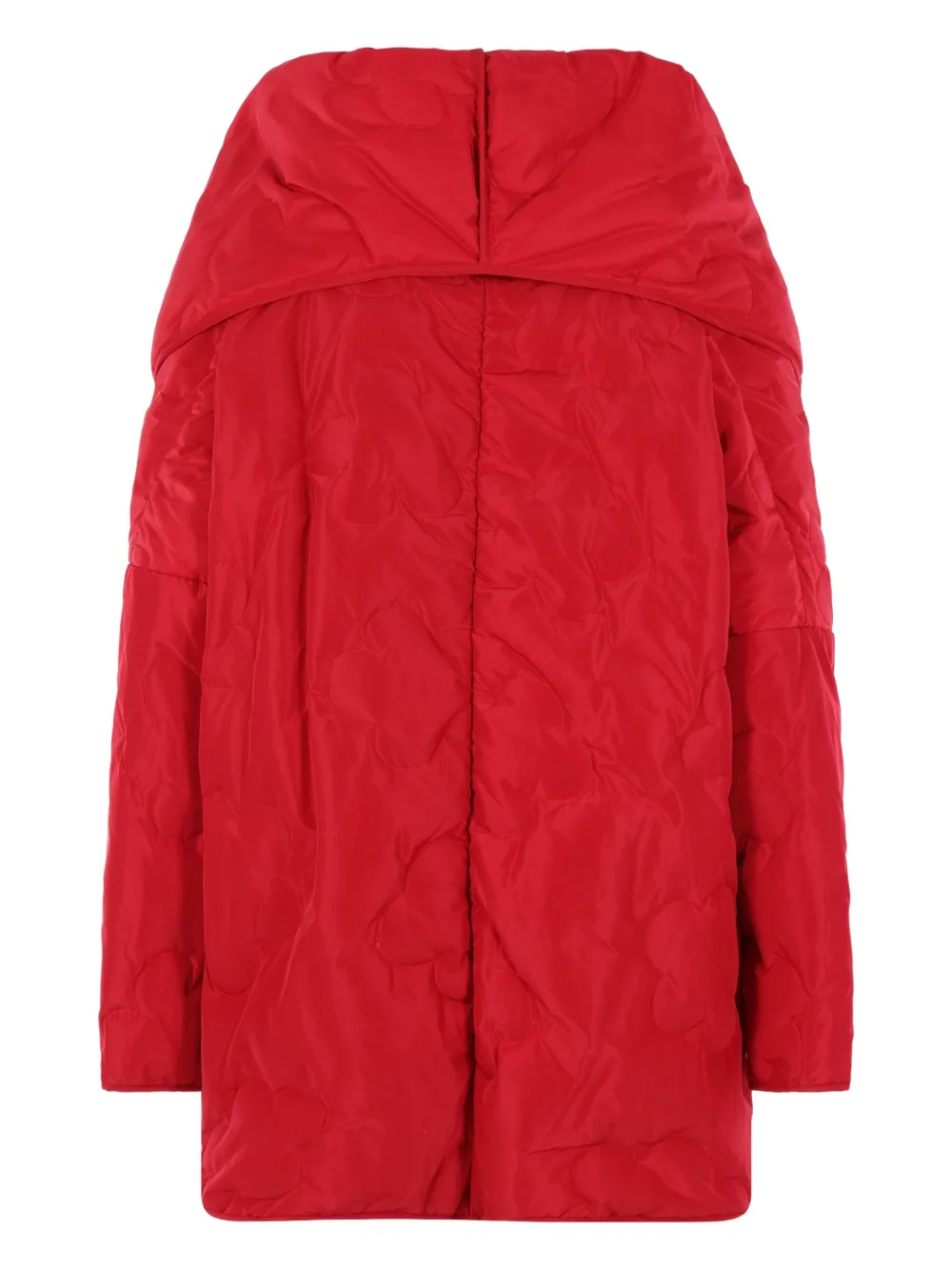 Maria Calderara quilted wrap coat - Rood