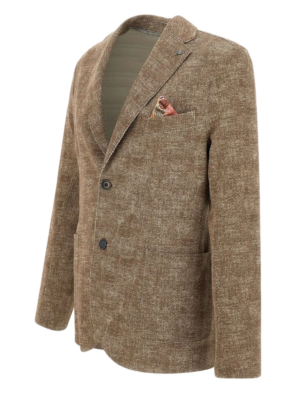 BOB Blazer met textuur Bruin
