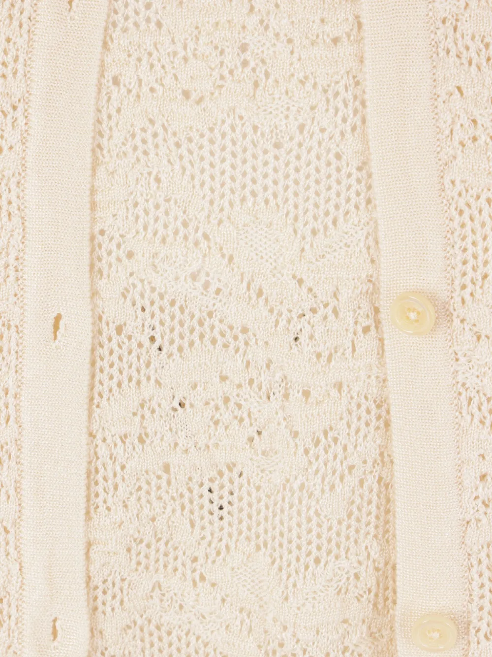 Chloé Opengebreid vest Beige