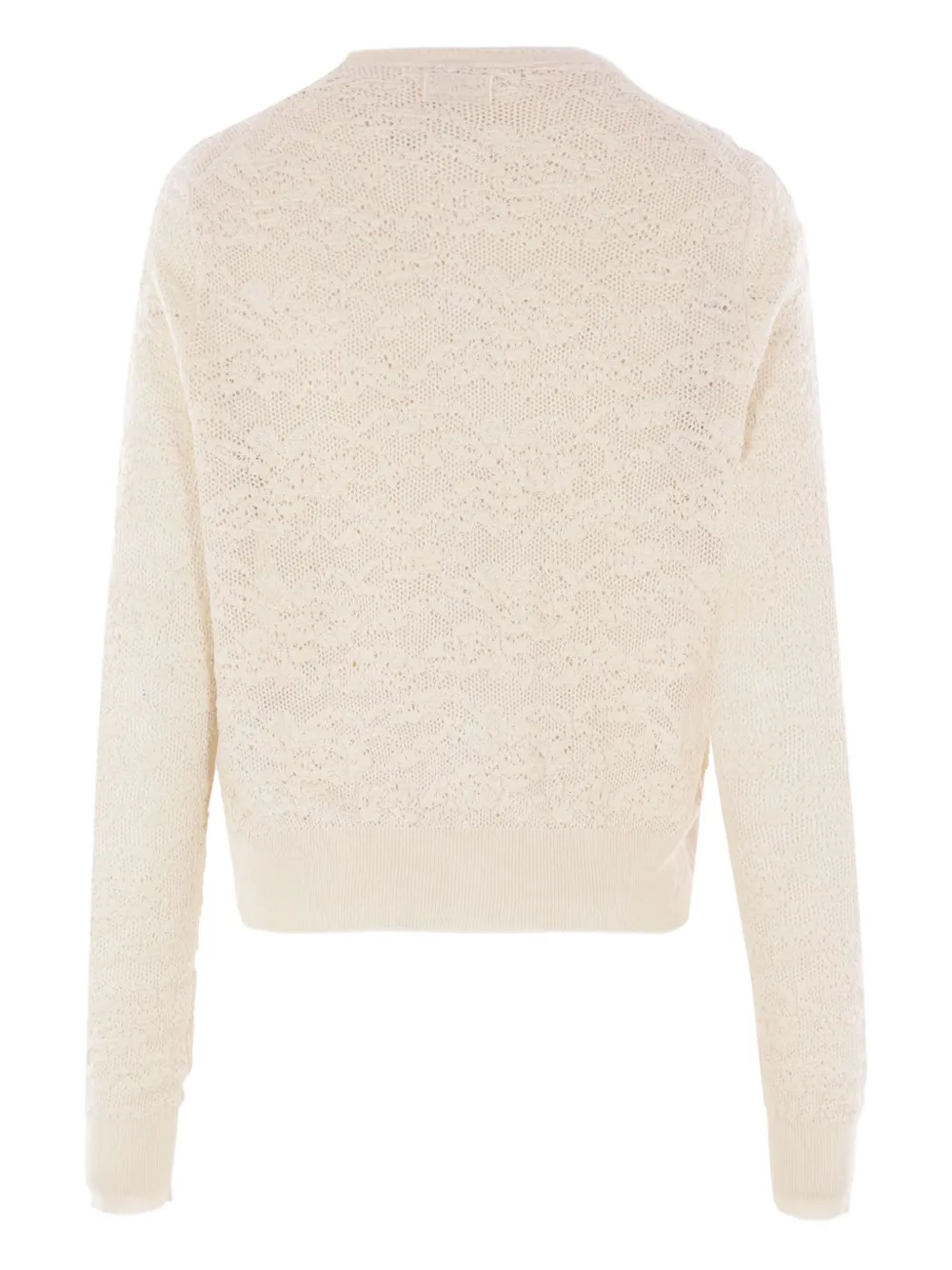 Chloé Opengebreid vest Beige