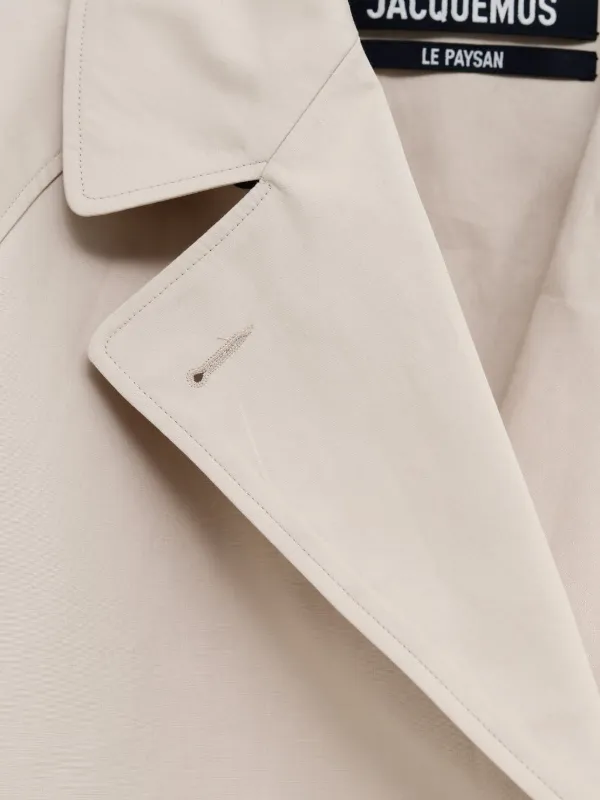 Jacquemus The Trapezi Trench Coat | White | FARFETCH