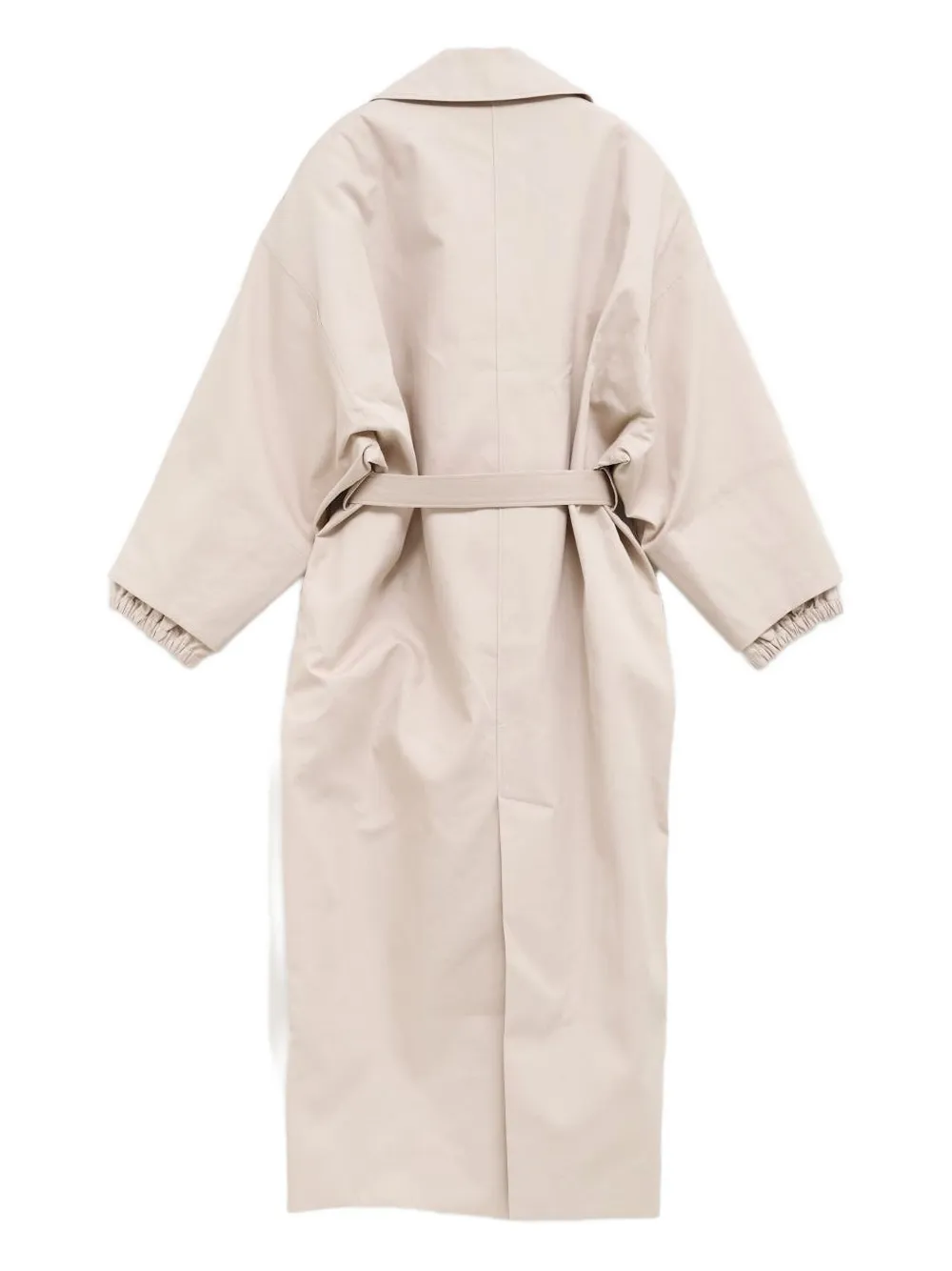 Jacquemus Belted Cuffed Trench Coat In Neutral