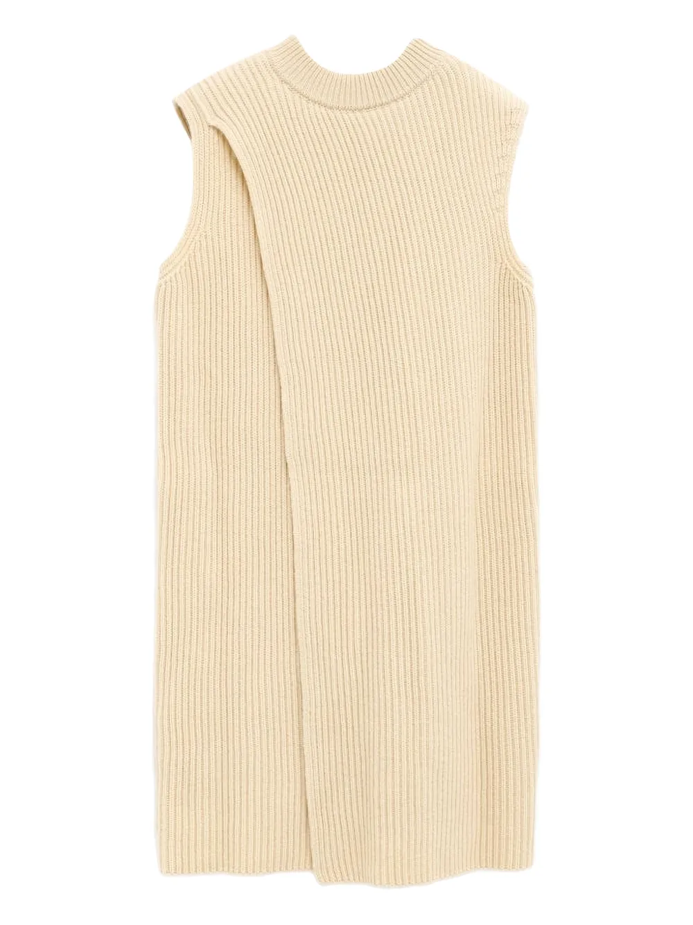 Jil Sander Geribbeld hemd Beige